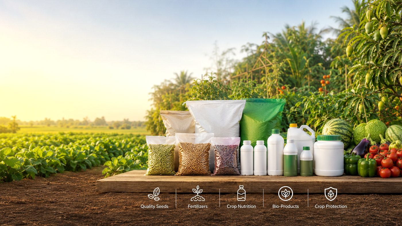 Range of farm inputs across five categories